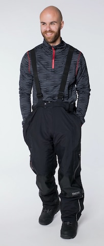 Regular Pantalon fonctionnel 'SPITZBERGEN MEN II' deproc en noir : devant