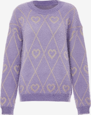 ebeeza Trui in Lila: voorkant