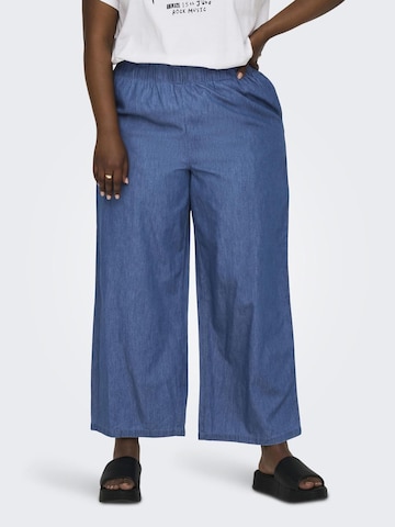 ONLY Carmakoma Regular Pants in Blue: front