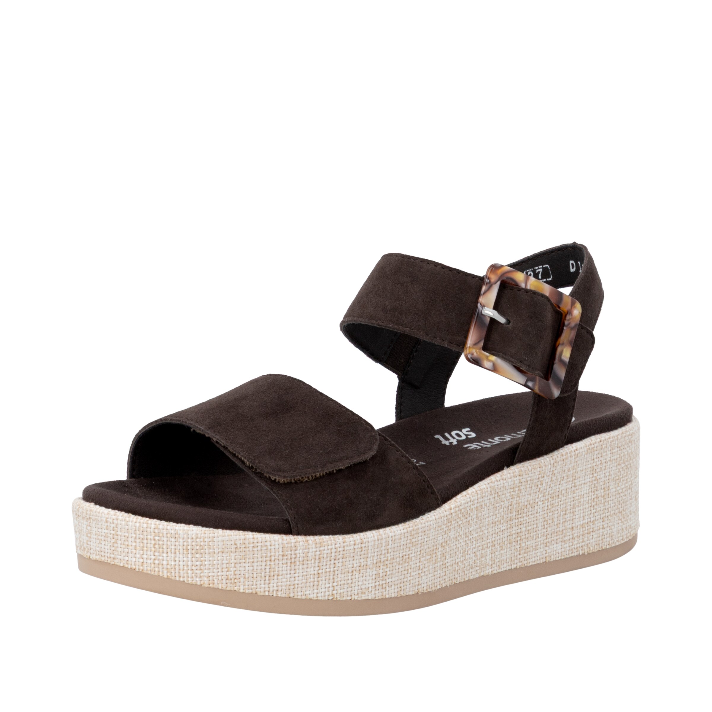REMONTE Strap Sandals in Brown: front