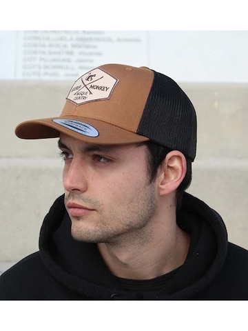 Surf Monkey Cap in Brown: front