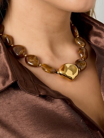 Cala Rose Kette 'JOVIE' in Braun