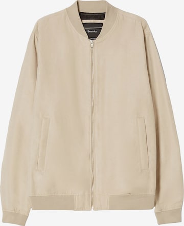 Bershka Between-Season Jacket in Beige: front