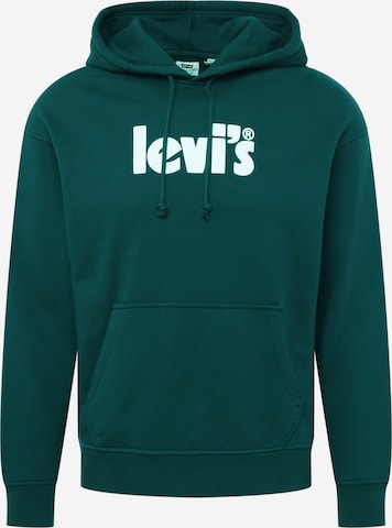 Sweat-shirt 'Relaxed Graphic Hoodie' LEVI'S ® en vert : devant