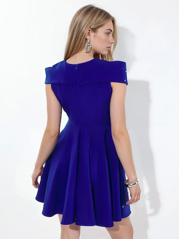 Robe de cocktail MSN Collection en bleu
