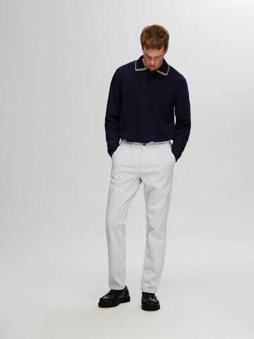 SELECTED HOMME - Slimfit Pantalón chino 'SLHMiles Flex' en gris