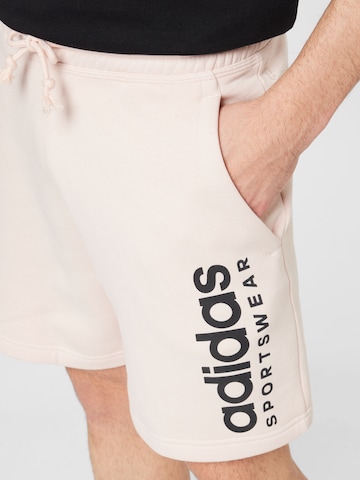 ADIDAS SPORTSWEAR Štandardný strih Športové nohavice 'All Szn' - ružová