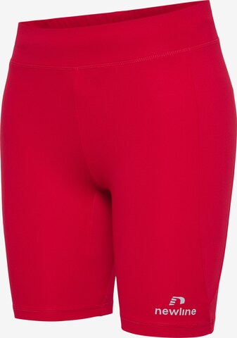 Skinny Pantalon de sport Newline en rouge