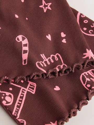 Next - Acampanado Leggings en marrón