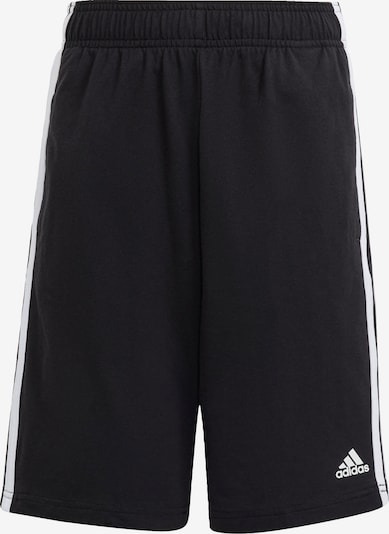 ADIDAS SPORTSWEAR Pantalon de sport 'Essentials 3-Stripes ' en noir / blanc, Vue avec produit
