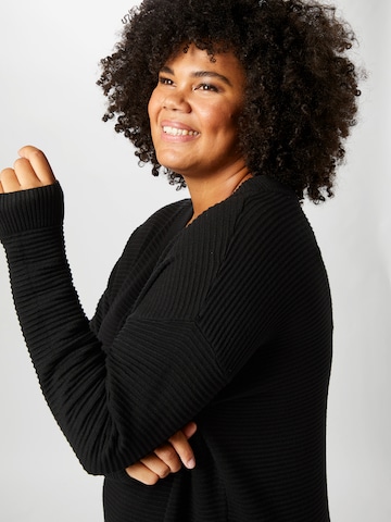 KAFFE CURVE Knit dress 'KCbell' in Black