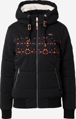 Ragwear Performance Jacket 'NUGGYS' in Black: front