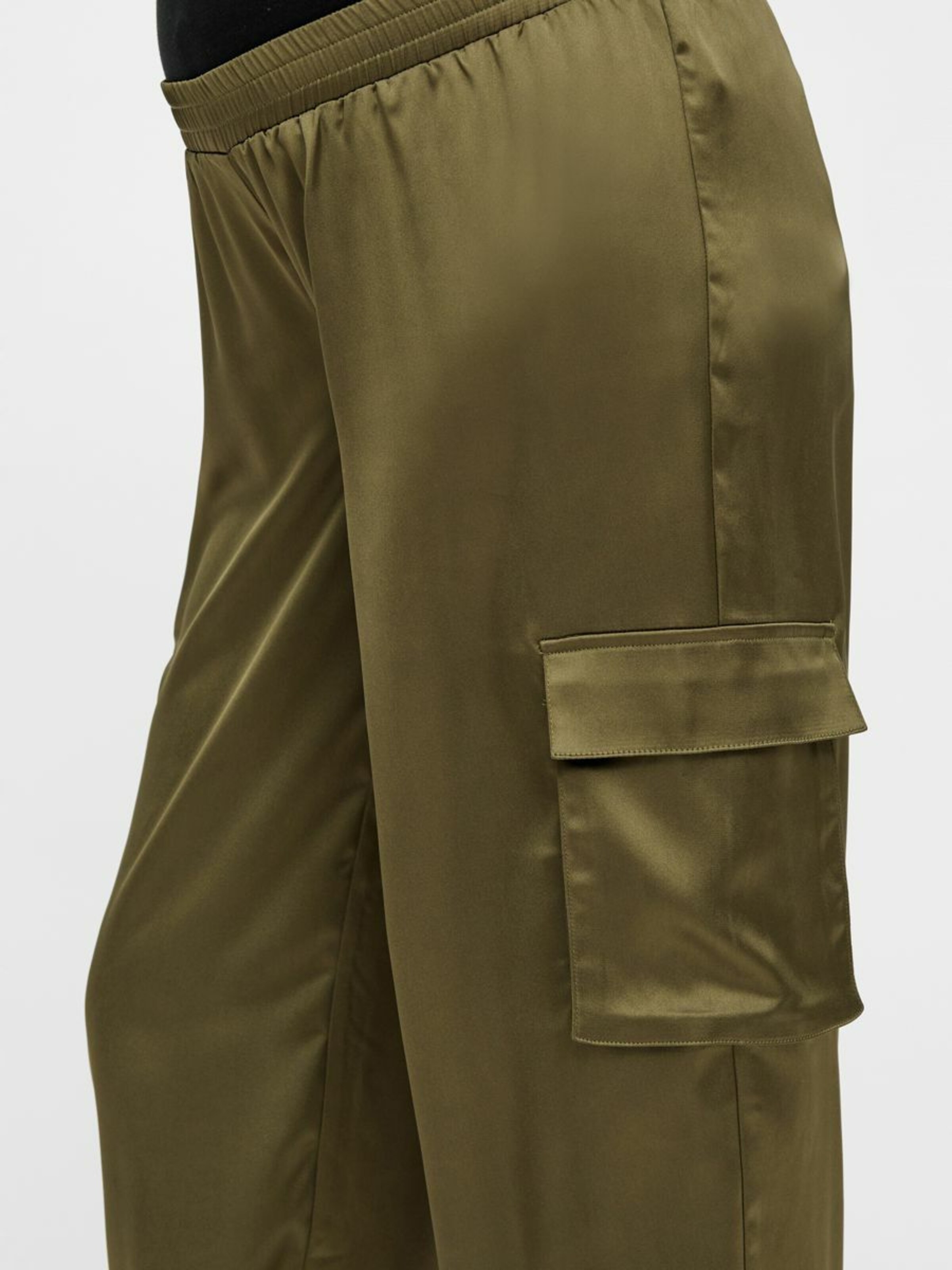 Frauen Umstandsmode MAMALICIOUS Cargohose 'MLASA' in Oliv - PQ41179 Frauen Umstandsmode MAMALICIOUS Cargohose 'MLASA' in Oliv - PQ41179