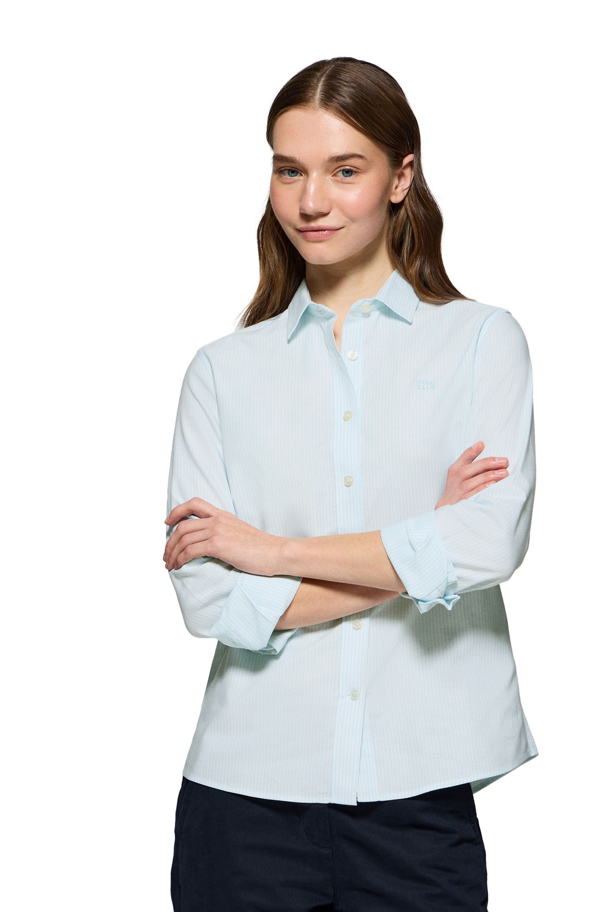 Polo Club Bluse in Blau: Vorderseite