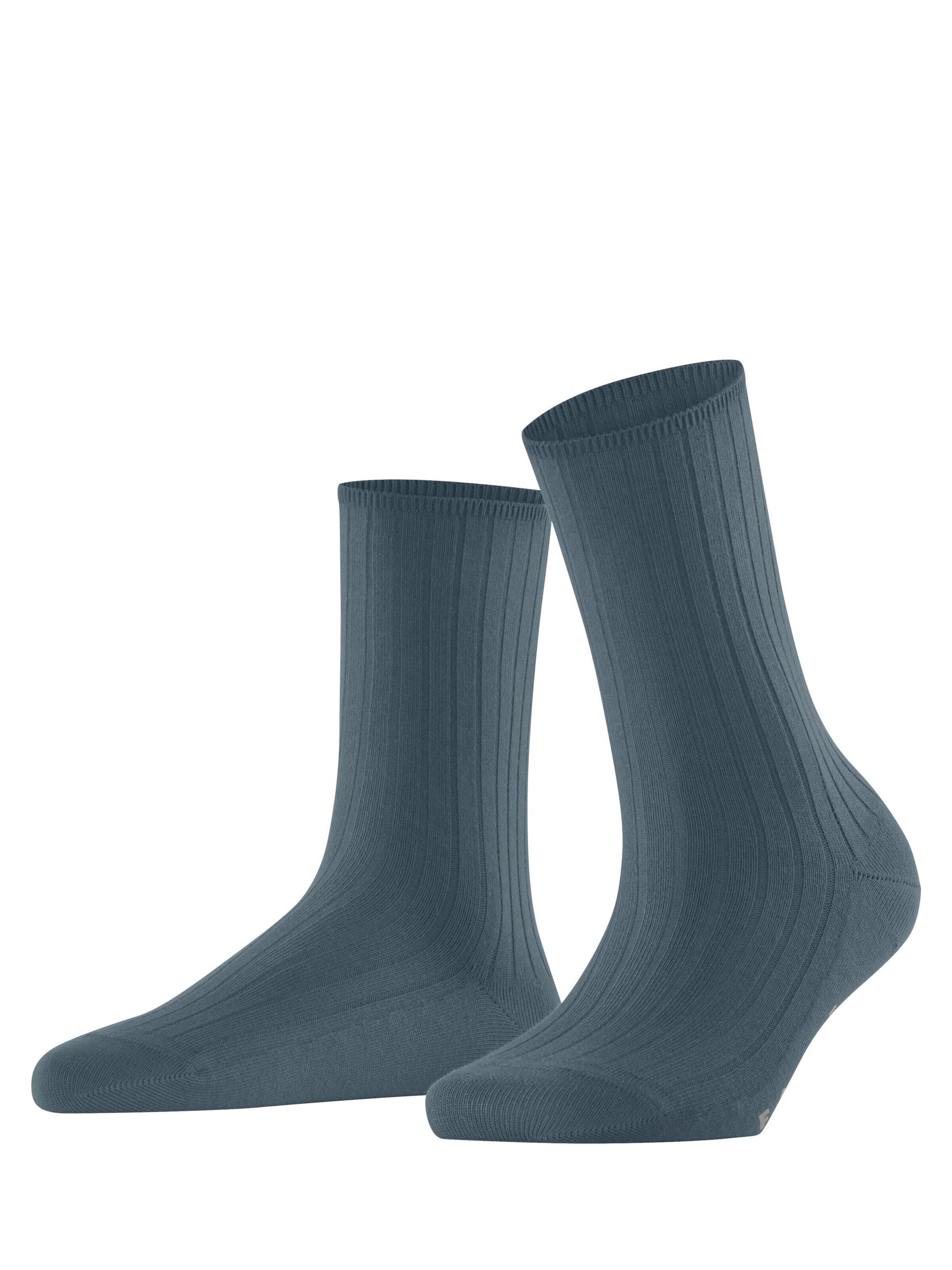 FALKE Socken 'Cotton Rib'‌‌ in Blau: Vorderseite