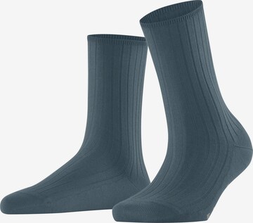 FALKE Socken 'Cotton Rib' in Blau: Vorderseite