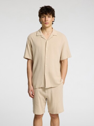 Comfort fit Camicia 'SLHSal' di SELECTED HOMME in beige: frontale