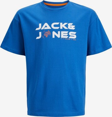 Tricou de la Jack & Jones Junior pe albastru: față