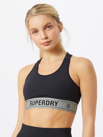 Regular Soutien-gorge de sport Superdry en noir : devant