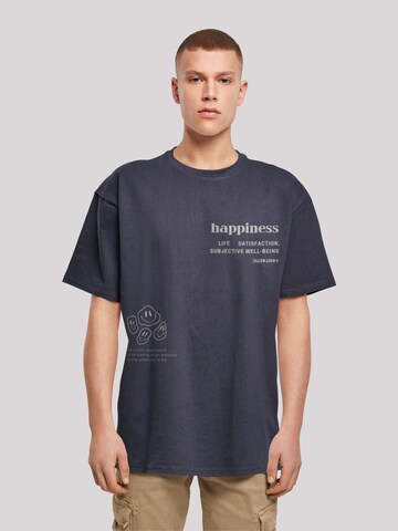 F4NT4STIC Shirt 'Happiness' in Blauw: voorkant