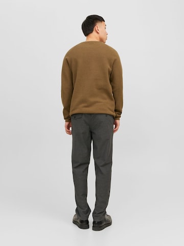 JACK & JONES Regular Fit Pullover 'Hill' in Braun