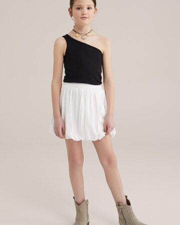WE Fashion Sukně – béžová: přední strana