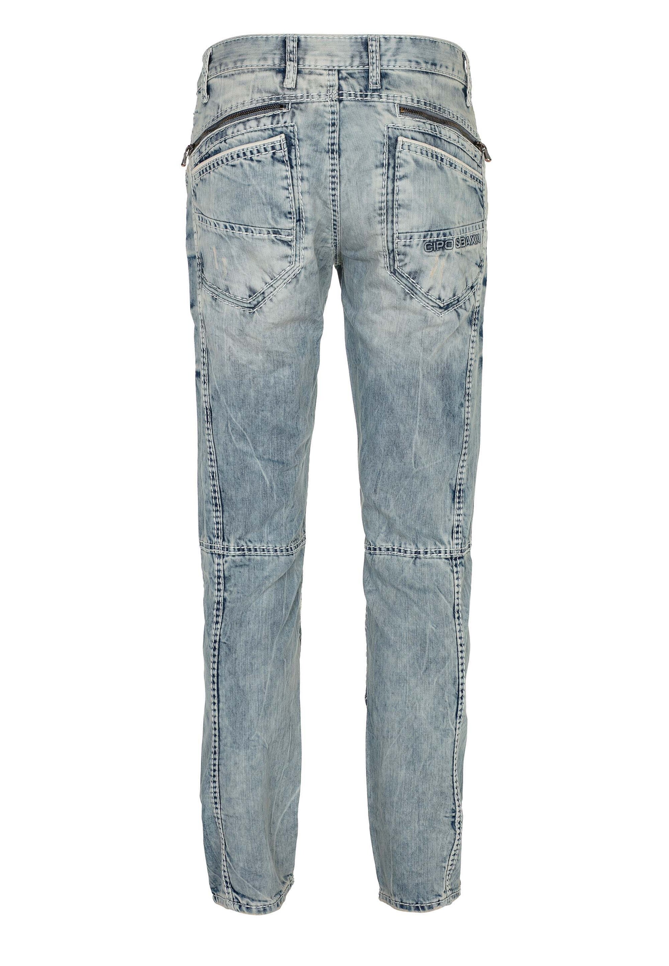CIPO & BAXX Regular Jeans 'Rugged' in Blue