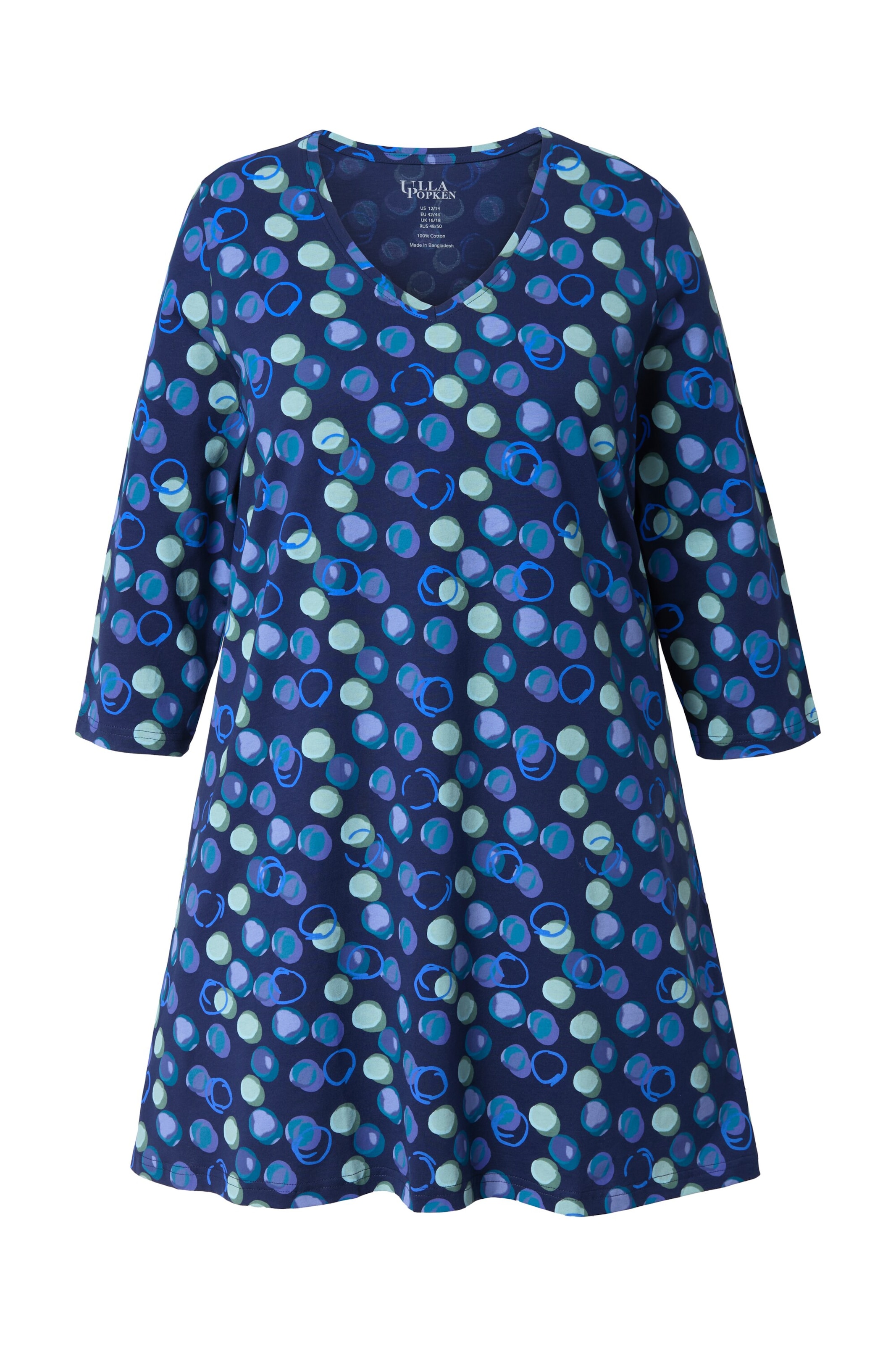 Ulla Popken Shirt in Blau: Vorderseite