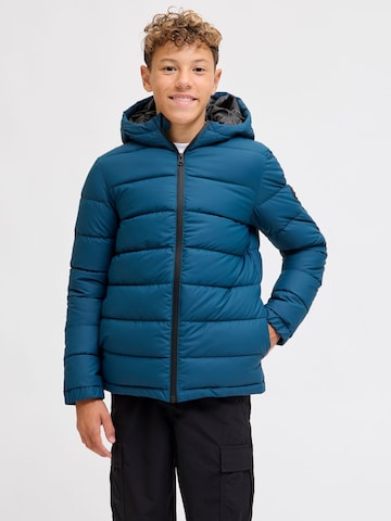 Jack & Jones Junior Winterjas in Blauw: voorkant