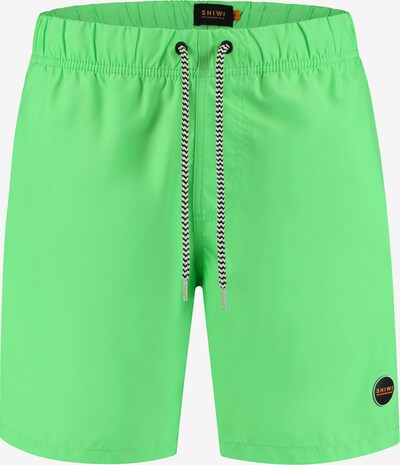 Shiwi Badehose 'Solid mike' in neongrün, Produktansicht