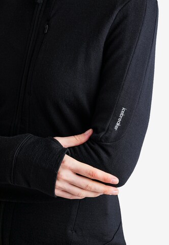 ICEBREAKER - Sudadera con cremallera deportiva 'Quantum IV' en negro