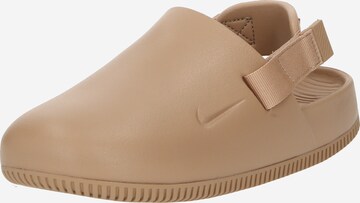 Nike Sportswear Clogs 'CALM' in Beige: voorkant