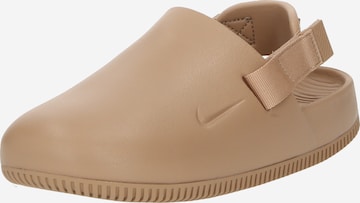 Nike Sportswear - Zuecos 'CALM' en beige: frente