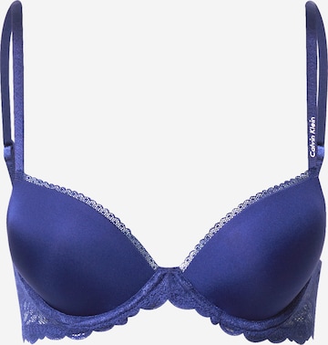 Calvin Klein Underwear - Soutien de tecido Soutien 'Demi' em azul: frente