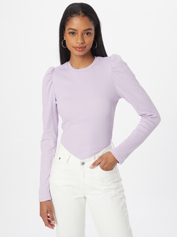 T-shirt 'Anna' PIECES en violet : devant