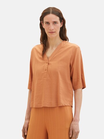 TOM TAILOR Blouse in Brown: front