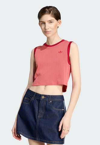 Haut ADIDAS ORIGINALS en rouge : devant
