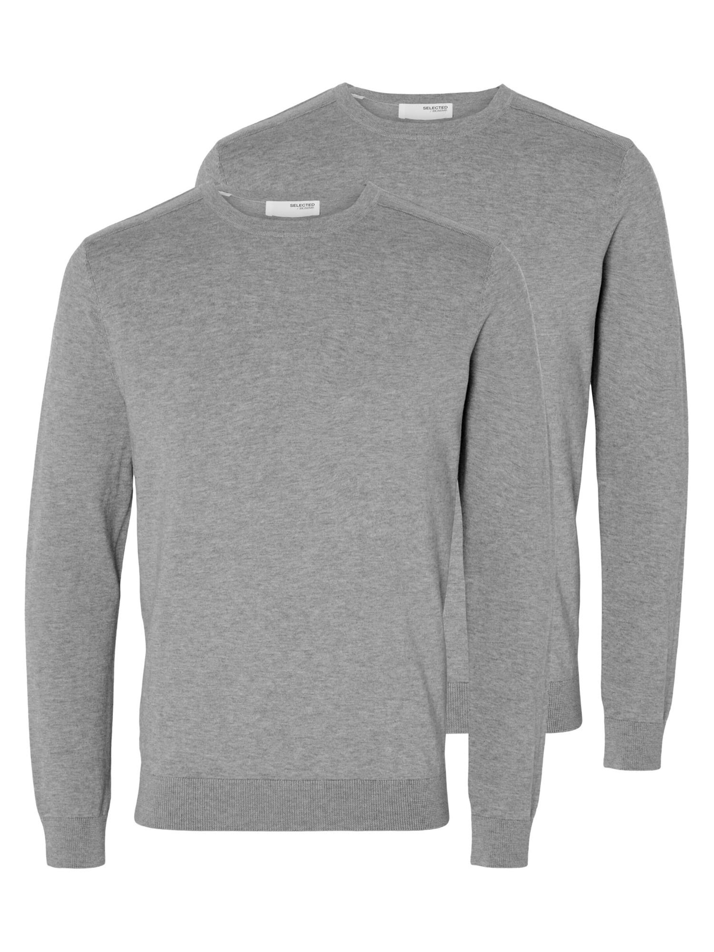 SELECTED Sweater 'Berg' in Grey: front