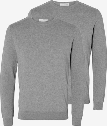 SELECTED Sweater 'Berg' in Grey: front