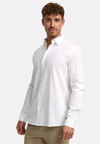 INDICODE JEANS Regular fit Overhemd 'Kamby ' in Wit