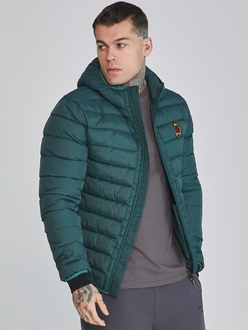 Giacca invernale di SikSilk in verde: frontale