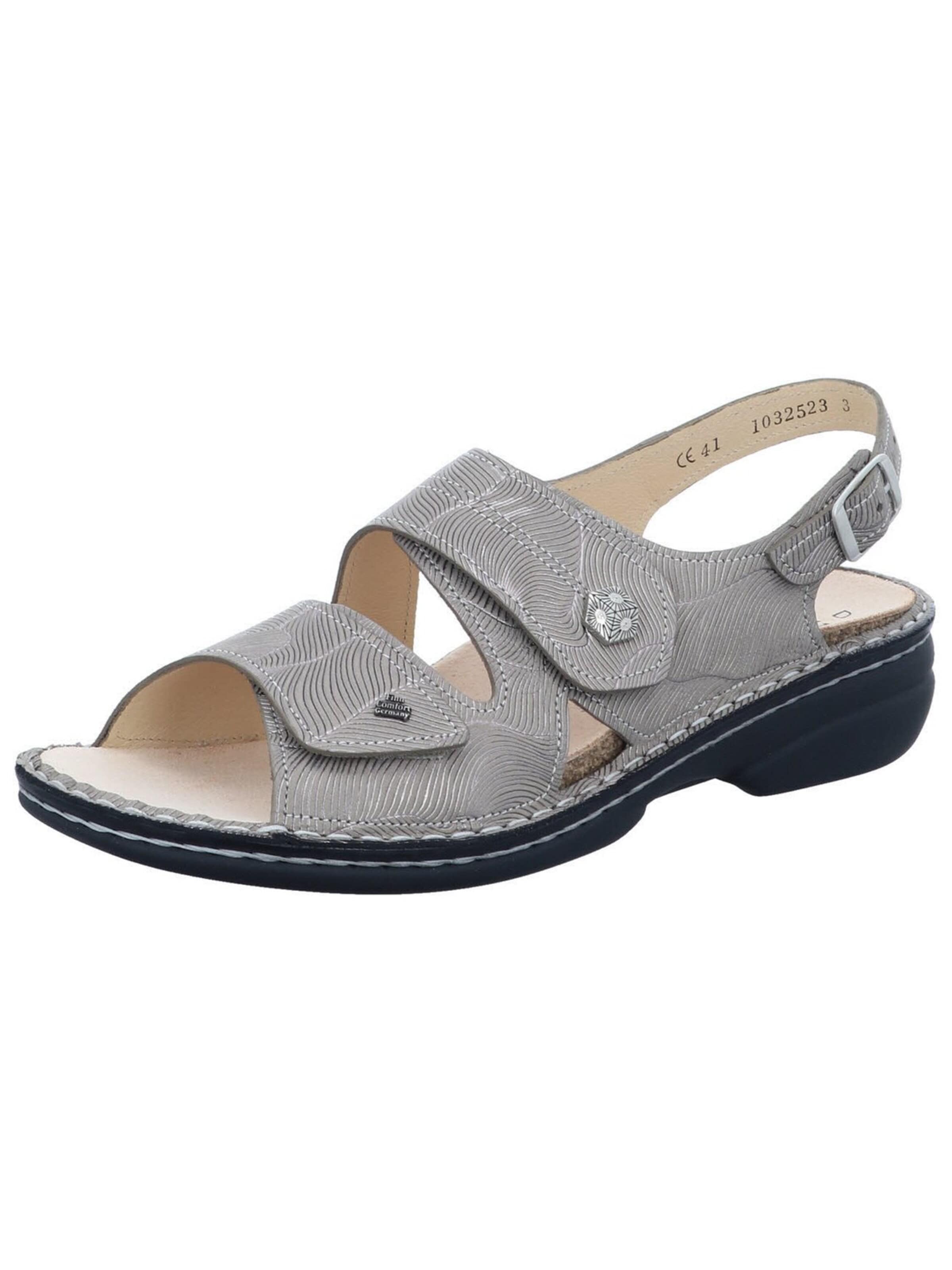 Finn Comfort Sandale 'Sandalette Damen 02560 642051 Glattleder in beige'‌‌‌‌‌‌ in Beige: Vorderseite