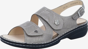 Finn Comfort Sandale 'Sandalette Damen 02560 642051 Glattleder in beige' in Beige: Vorderseite