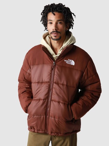 THE NORTH FACE Klasický střih Přechodná bunda 'Himalayan' – hnědá: přední strana