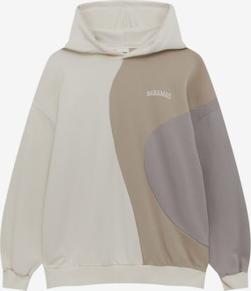 Pull&Bear Sweatshirt in Beige: predná strana