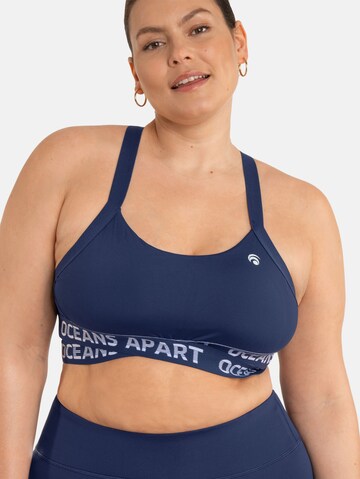 OCEANSAPART Bustier Sport-BH 'Beauty' in Blau