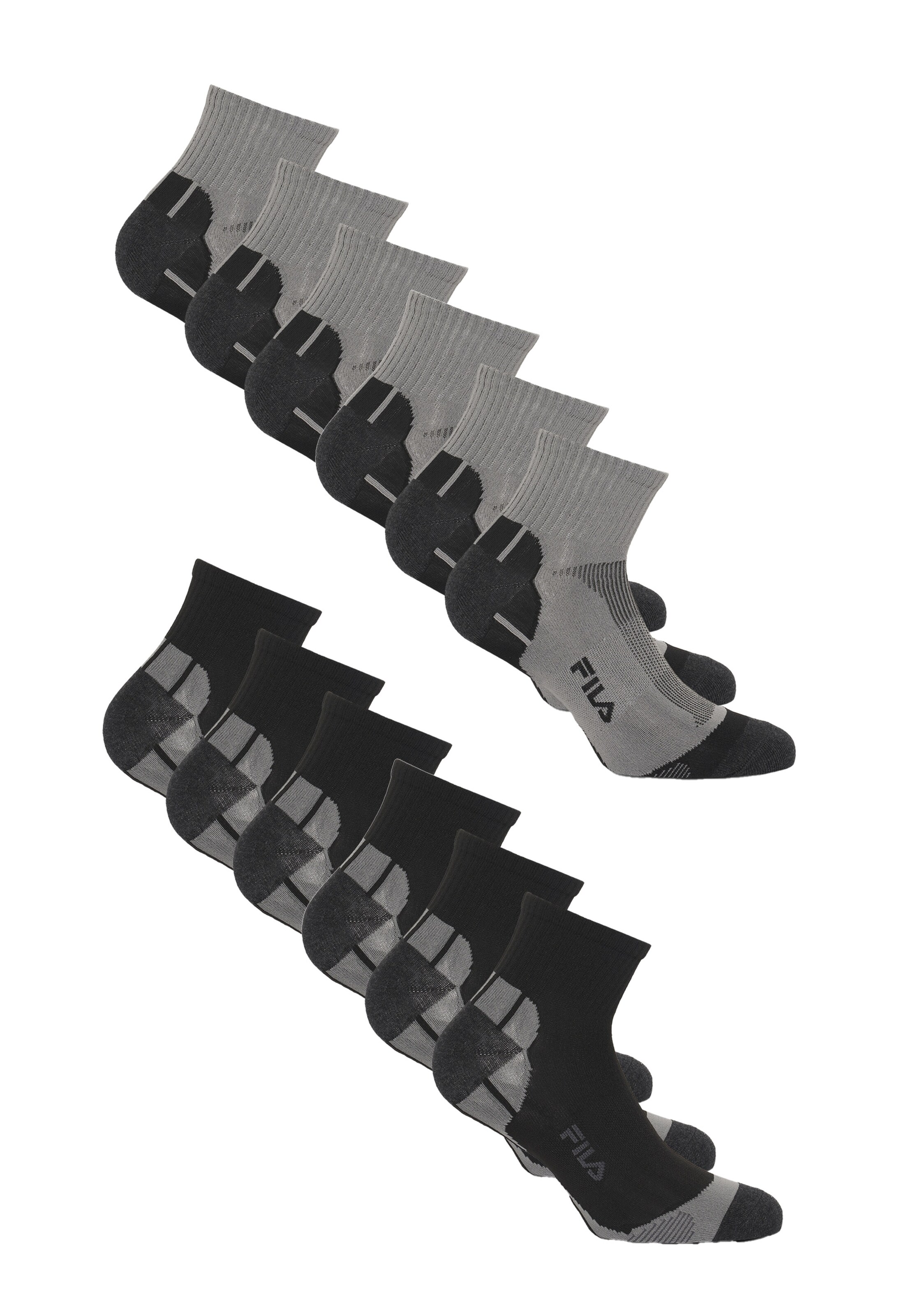 FILA Athletic Socks in Grey: front