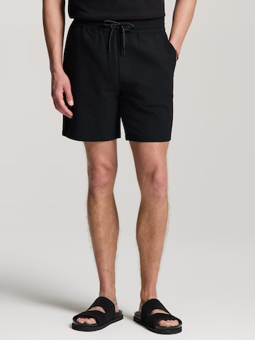 Shiwi Regular Broek 'Josh' in Zwart: voorkant