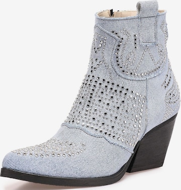 INUOVO Ankle Boots in Blue: front