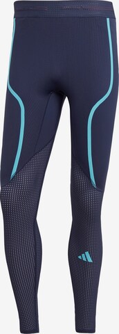 ADIDAS PERFORMANCE Workout Pants 'Adizero ' in Blue: front